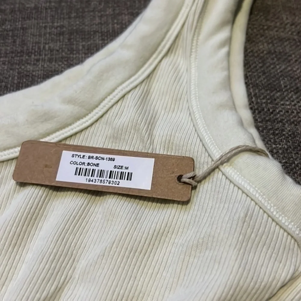 Skims Cotton Rib Scoop Bralette - Picture 4 of 4